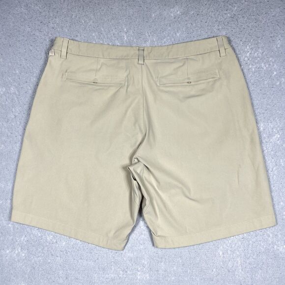 Lululemon Commission Shorts Size 38 Tan Flat Front Chino 9" Inseam Khaki - Picture 8 of 12